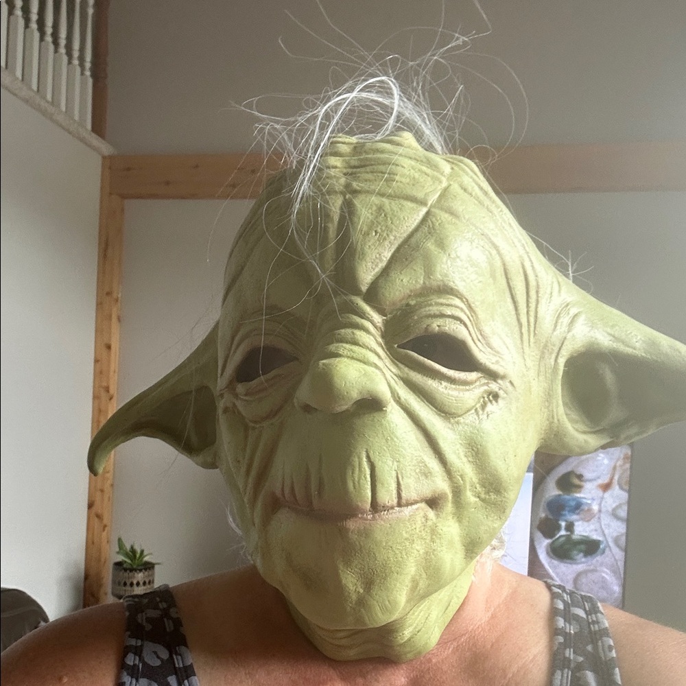Green Yoda Mask and costume